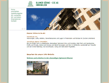 Tablet Screenshot of blumer-immo.ch
